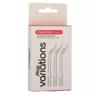 Embouts implantaires x3 MyVariations - Compatibles brosse sonique