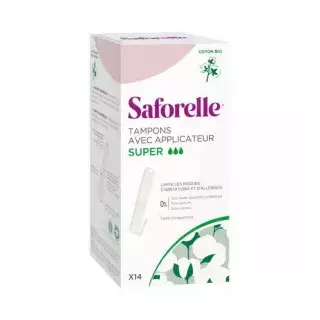 Saforelle Tampons avec applicateur super x14