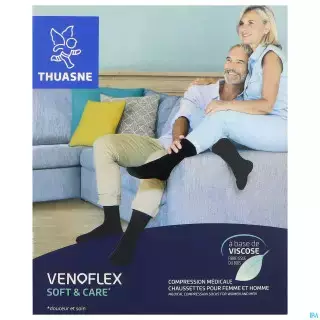 Venoflex Secret2 Collants Opaques Noirs Taille 3 - Compression Médicale et Confort Optimal