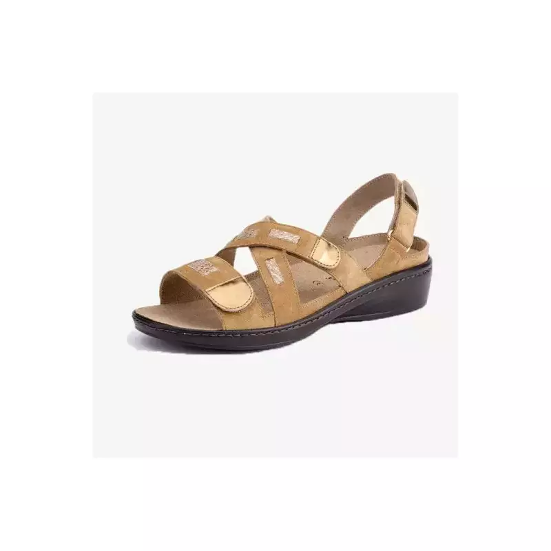 Chaussons Gibaud Femme Biella Doré Taille 37 - Confort et Élégance