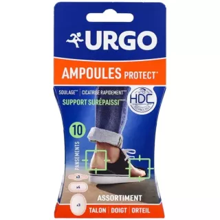 Pansements ampoules Mix Urgo - Soulagement des ampoules - 10 pansements