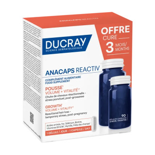 Anacaps Reactiv chute de cheveux Ducray - Cheveux et ongles - 90 comprimés