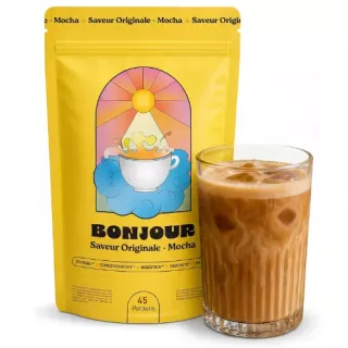 Boisson naturelle aux champignons adaptogènes saveur mocha Bonjour Drink - 45 portions