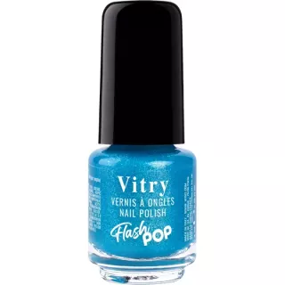 Vernis Vitry Flash Pop Bleu - 4ml | Séchage Rapide & Pratique