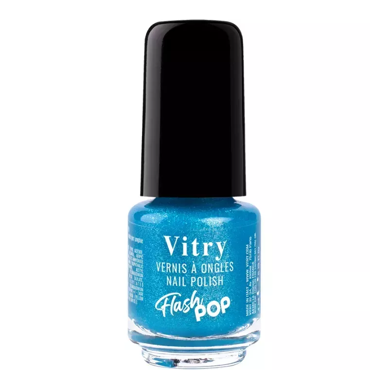 Vernis Vitry Flash Pop Bleu - 4ml | Séchage Rapide & Pratique