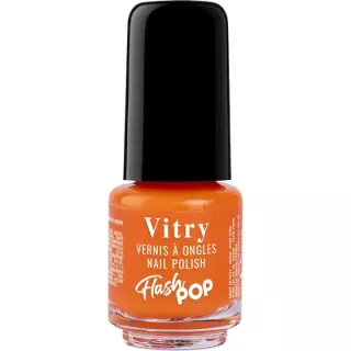 Vernis Vitry Flash Pop Orange 4ml - Éclat néon ultra-saturé