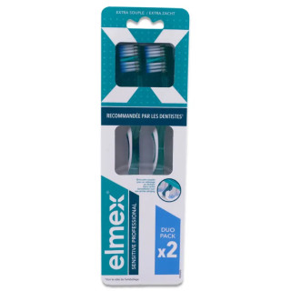 Elmex Sensitive Professional Brosse à dents extra souple x 2