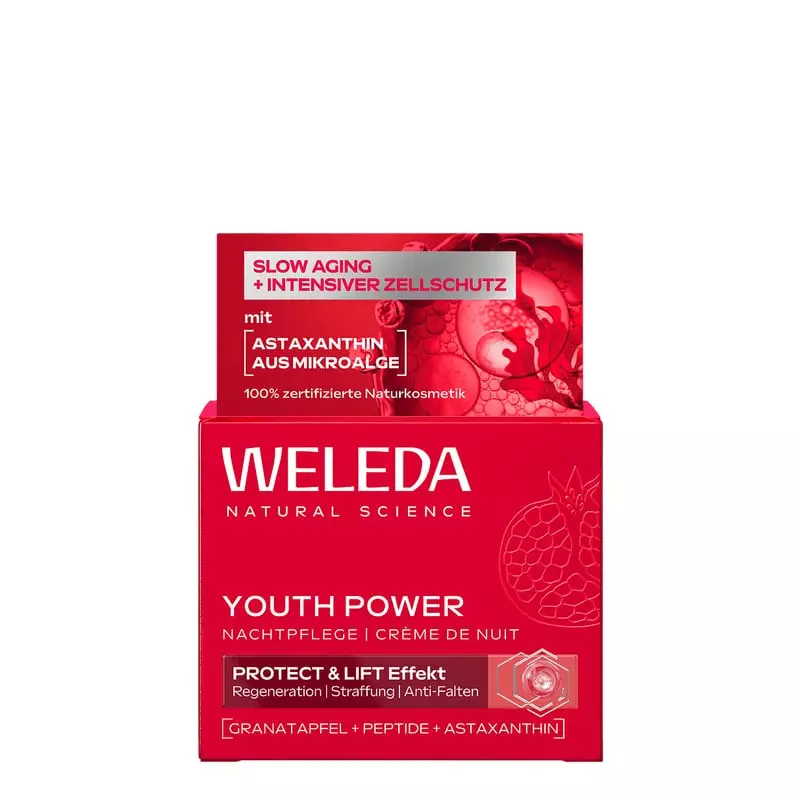 Weleda Youth Power Crème de Nuit Anti-Âge à la Grenade - 40ml en packshot.