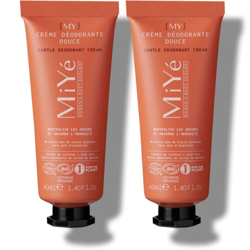 Packshot du produit MiYé Crème déodorante douce corps 100% naturelle - 40 ml
