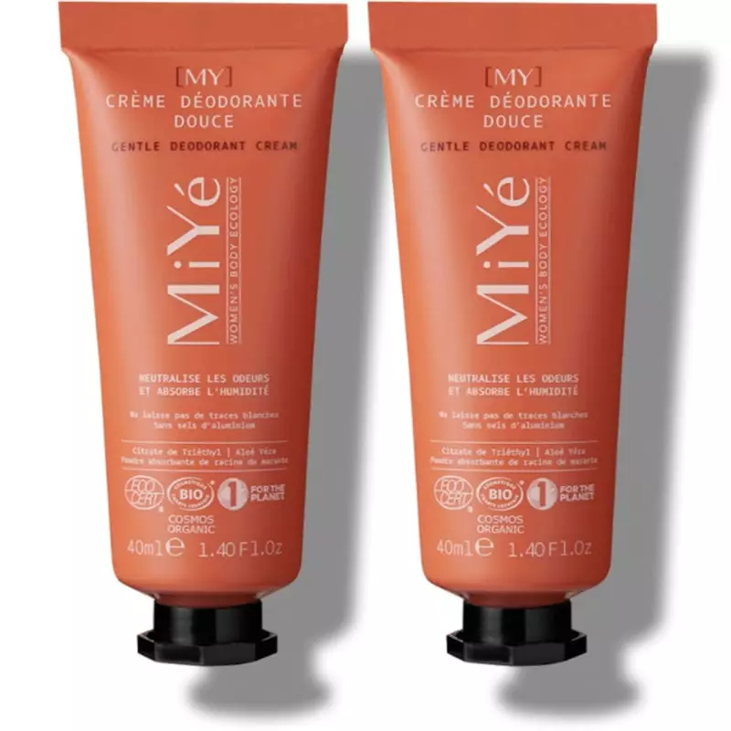 Packshot du produit MiYé Crème déodorante douce corps 100% naturelle - 40 ml