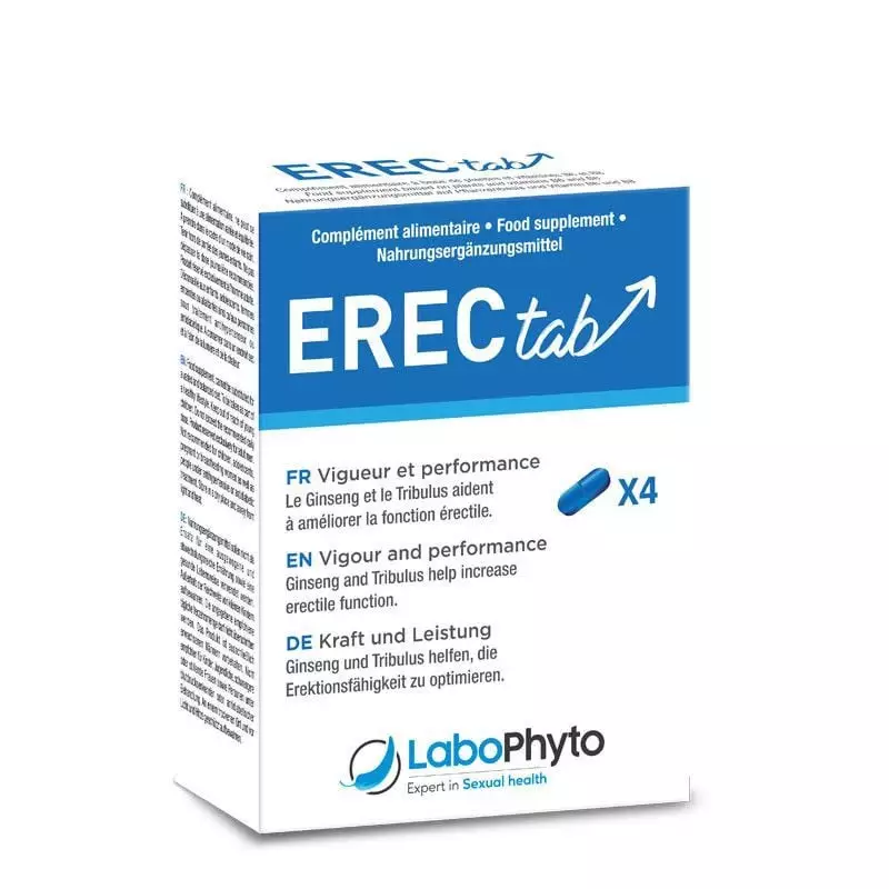 Packshot de LaboPhyto Erectab tribulus ginseng fonction érectile - 4 comprimés