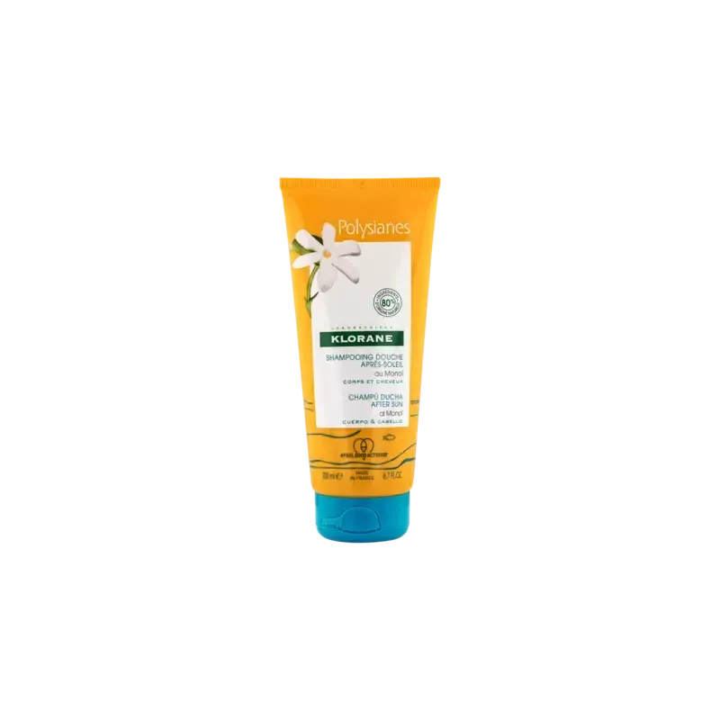 Klorane : Douche après soleil 200ml - Soin hydratant Monoï Tahiti