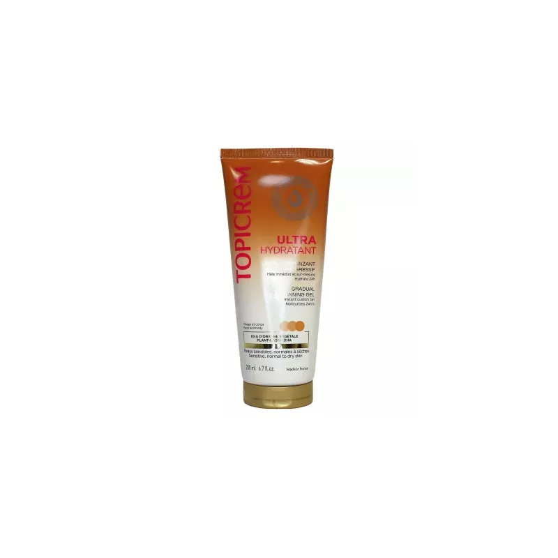 Gel Autobronzant Topicrem 200ml : Hâle naturel en 5 jours