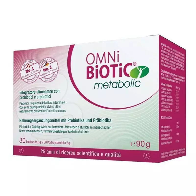 Packshot du complément Omni-Biotic Metabolic 30 sachets x 3 g, probiotiques pour métabolisme et équi