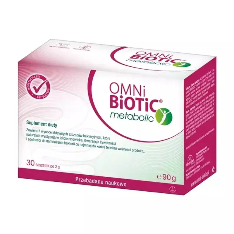 Packshot Omni-Biotic Metabolic 30 sachets x 3 g, complément probiotique en poudre pour l'équilibre i