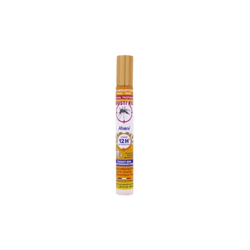 Roll'on Monoi Anti-Moustiques 10ml - Protection 6h - Mathieu Pharma