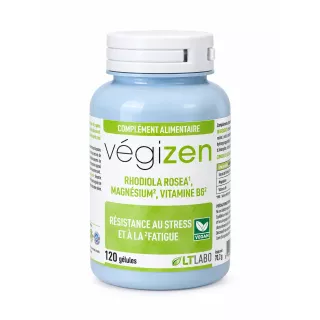 Végizen LT Labo - Résistance au stress et à la fatigue - 120 gélules