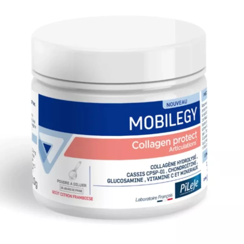 Mobilegy Collagen Protect PiLeJe - Confort articulaire - 210g goût citron framboise