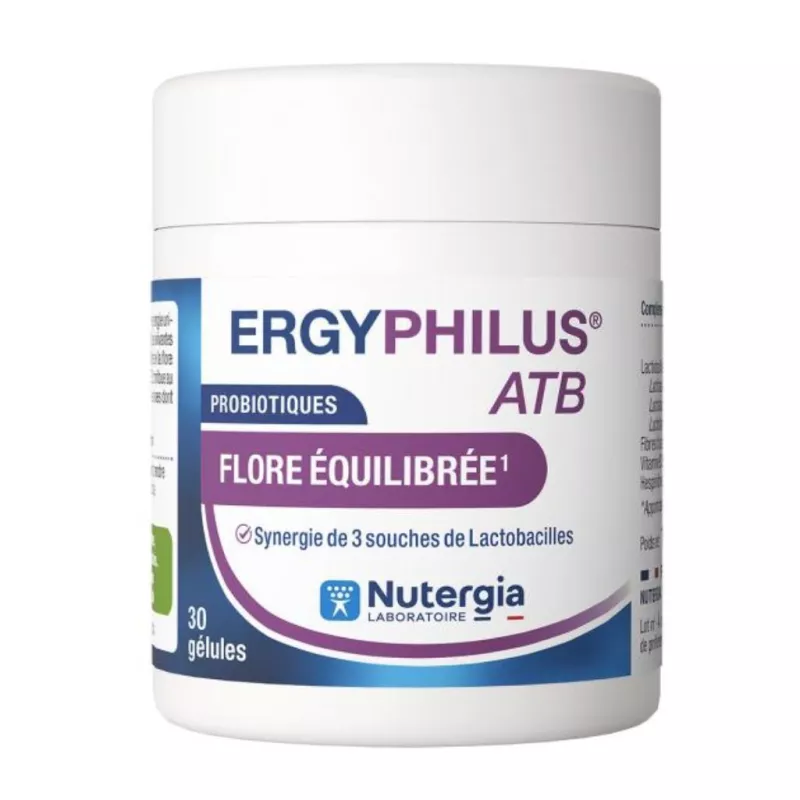 Ergyphilus® ATB Nutergia - Équilibre de la flore intestinale - 30 gélules