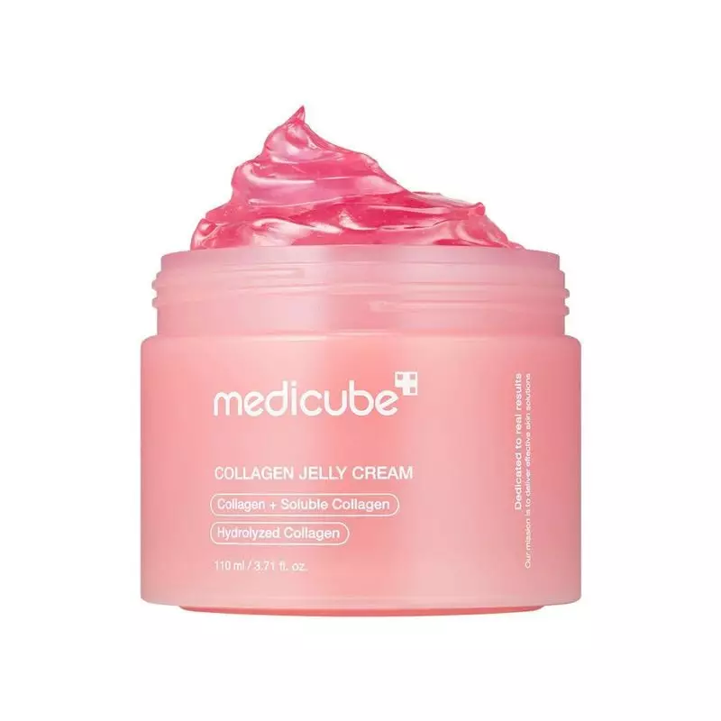 Packshot du pot Medicube Crème gelée au collagène - 110 ml, soin visage anti-âge hydratant.