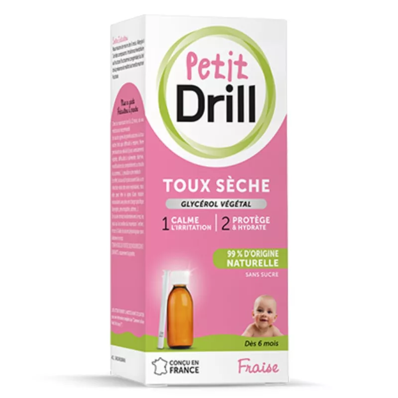 Sirop Petit Drill Pierre Fabre - Toux sèche enfant dès 6 mois - 125ml