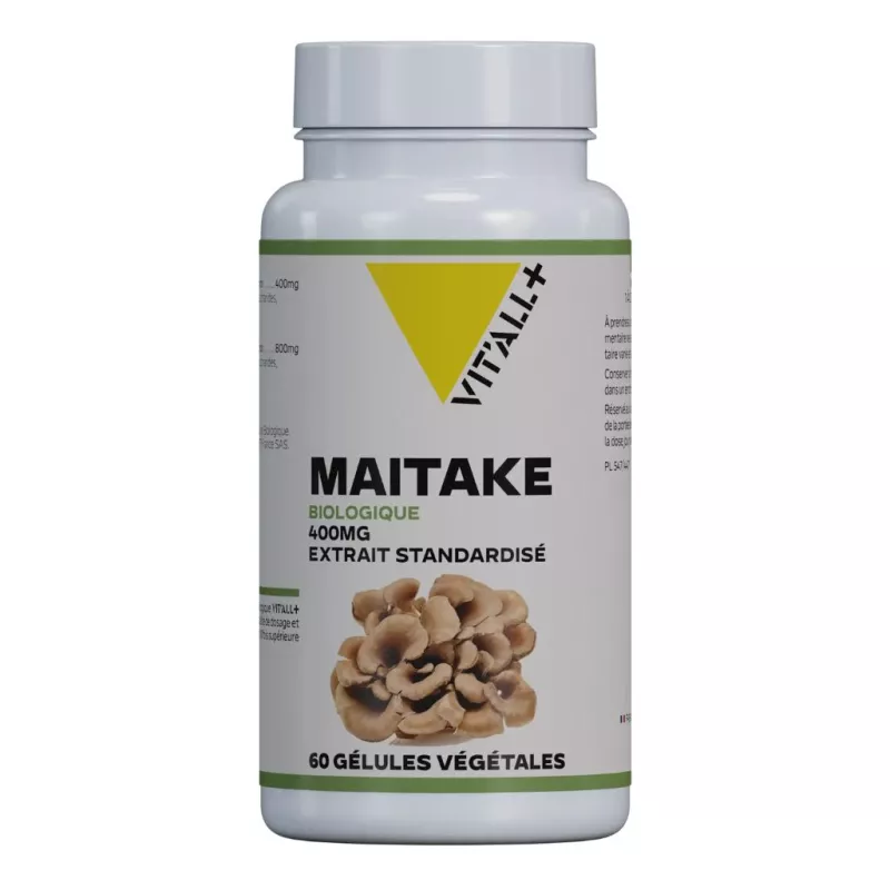 Maitaké Bio 400mg Vit'All+ - Défenses immunitaires - 60 gélules végétales