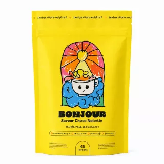 Poudre pour boisson instantanée choco noisette Bonjour Drink Kids - 15 portions