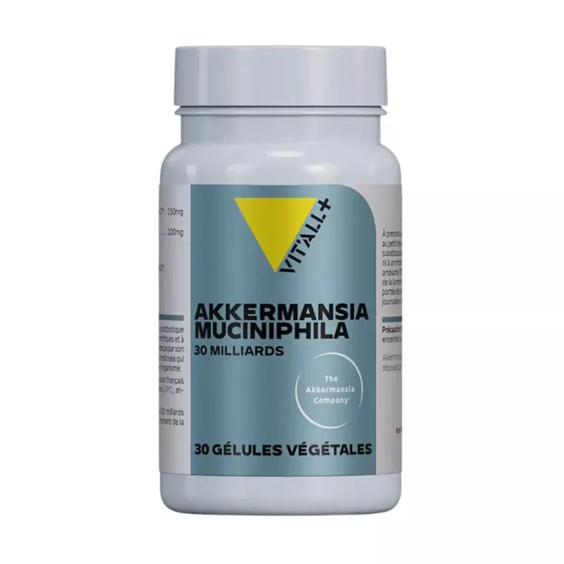 Akkermansia muciniphila MucT™ 30 milliards Vit'All+ - Digestion & transit - 30 gélules végétales