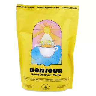 Boisson naturelle aux champignons adaptogènes saveur mocha Bonjour Drink - 45 portions