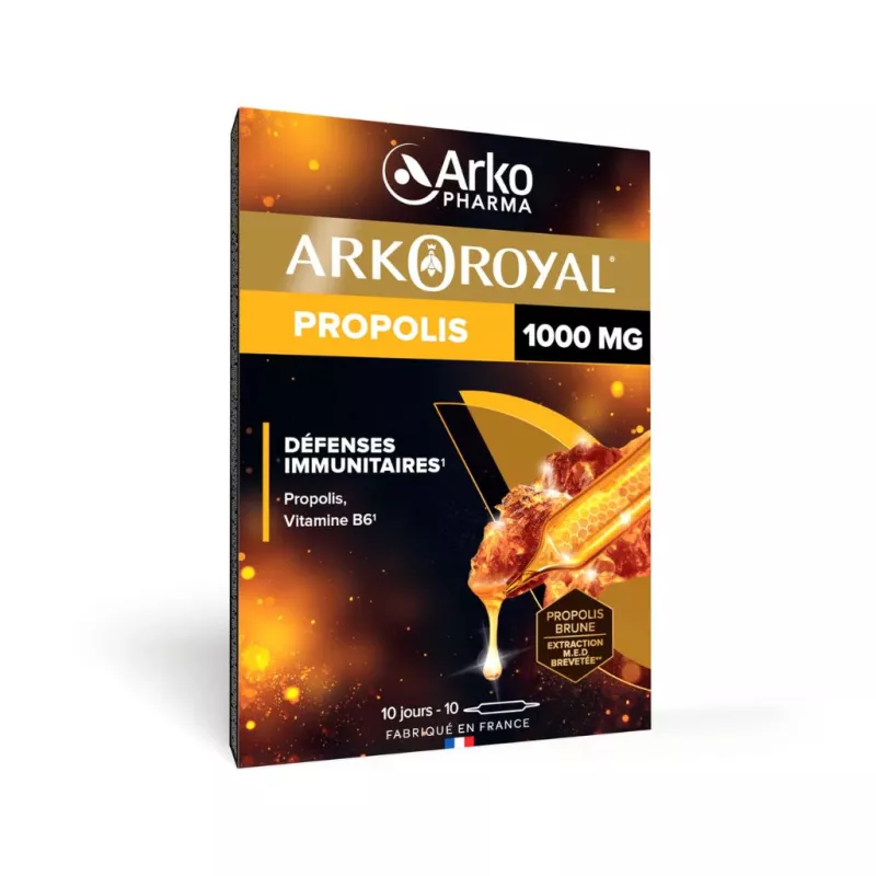 Arkoroyal® Propolis 1000mg Arkopharma - Système immunitaire - 10 ampoules