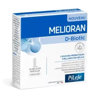Melioran Psychobiotic Pileje - Situations de stress régulier avec anxiété - 30 gélules