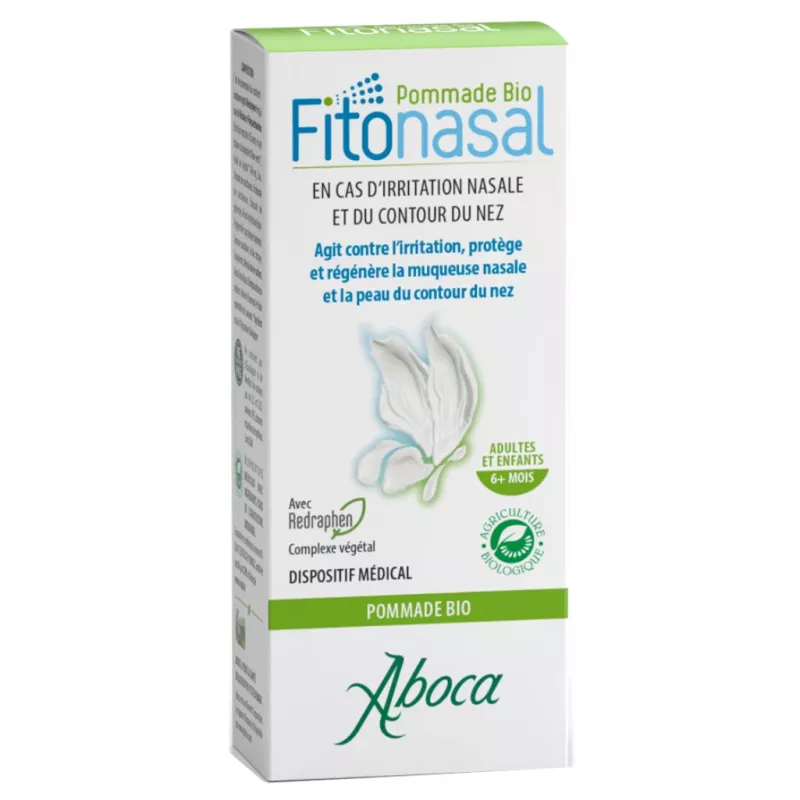 Pommade Bio Fitonasal Aboca - Irritation & sécheresse nasale - 10ml