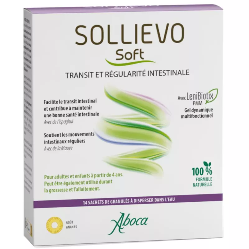 Sollievo Soft Aboca - Transit & régularité intestinale - 14 sachets