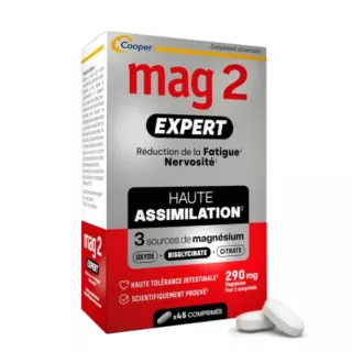 Mag2 Expert Magnésium B6 & B12 Cooper - Fatigue & nervosité - 90 comprimés