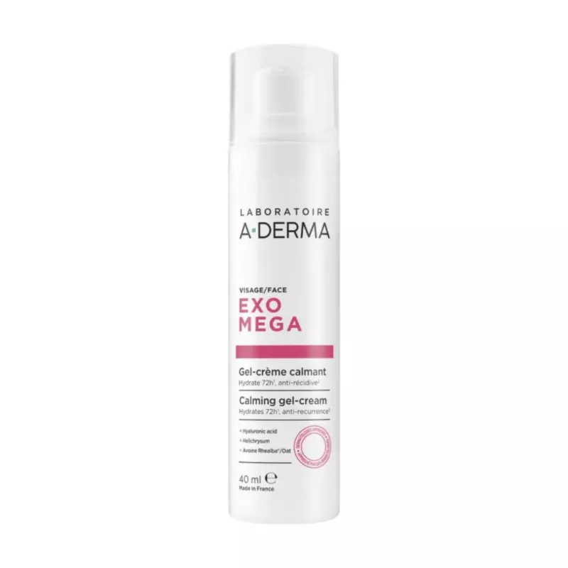 Gel-crème calmant Exomega A-Derma - Peaux réactives à tendance atopique - 40ml