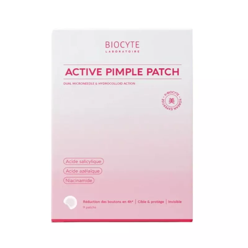 Patch anti-boutons Active Pimple Biocyte - Réduit les imperfections - 9 patchs