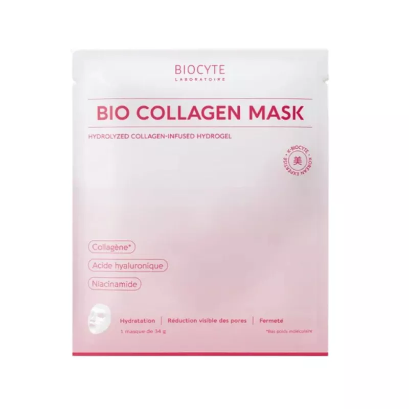 Masque visage Bio Collagen Mask Biocyte - Hydratation, éclat & effet repulpant - 34g