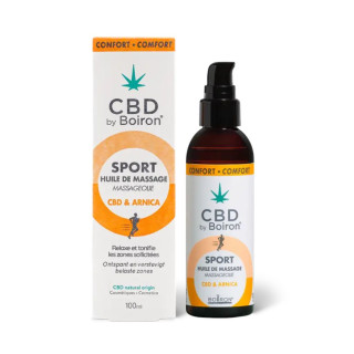 Huile de massage Sport CBD & Arnica Boiron - Préparation & récupération - 100ml
