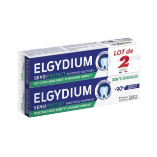 Dentifrice dents sensibles SensiProtect Elgydium Pierre Fabre - Lot de 2 x 75ml
