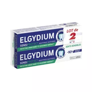 Dentifrice dents sensibles SensiProtect Elgydium Pierre Fabre - Lot de 2 x 75ml
