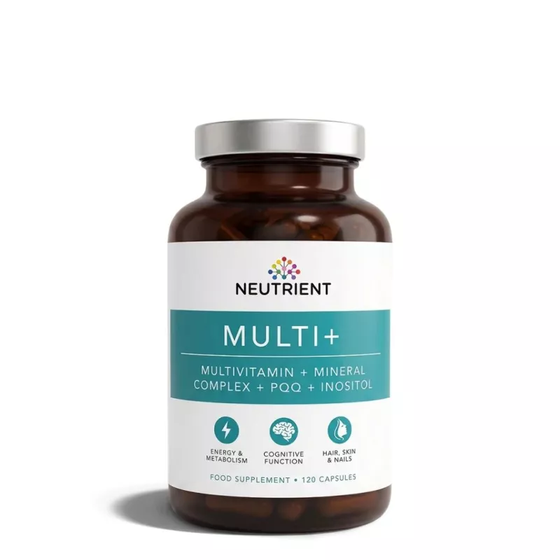 Multi+ multivitamines et minéraux Neutrient - Vitalité et énergie - 120 gélules
