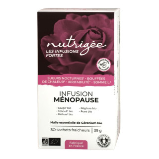 Infusion Ménopause Bio Nutrigée - Soutien naturel au confort féminin - 30 sachets