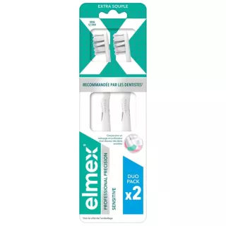 Brosse à dents extra souple Professional Precision Sensitive Elmex GABA - Lot de 2