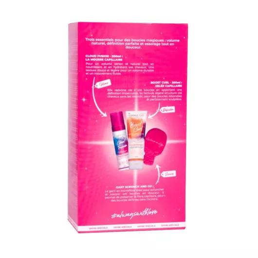 Coffret volume & définition Magical Curls Les Secrets de Loly - Mousse 200ml + Gelée 250ml + Gant