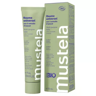 Baume universel aux 3 extraits d'avocat Bio Mustela - Nourrissant & réparateur - 75ml
