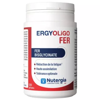 Ergyoligo Fer Bisglycinate Nutergia - Fatigue & absorption du Fer - 120 gélules