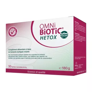Omni-Biotic Hetox AllergoSan - Équilibre du microbiote intestinal - 30 sachets de 6g