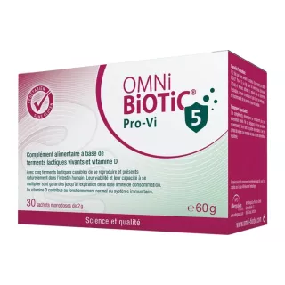 Omni-Biotic Pro-Vi 5 AllergoSan - Immunité & microbiote - 30 sachets de 2g