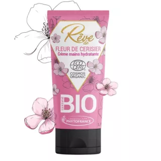 Crème mains hydratante Rêve de Fleur de Cerisier Phytofrance - Souplesse & douceur - 50ml