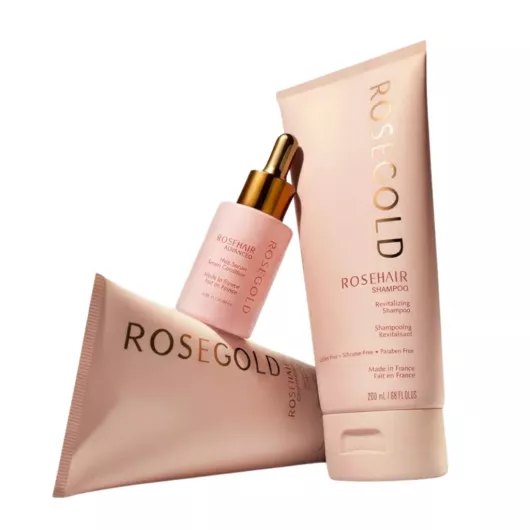 Coffret rituel capillaire RoseHair Ritual Rosegold - Croissance et densité - 3 soins capillaires